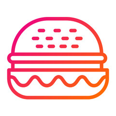 Hamburger Vector Icon Design Illustration