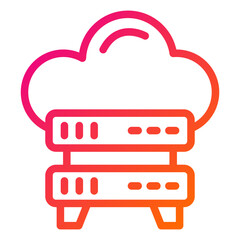 Server Storage Vector Icon Design Illustration