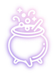 Set of Halloween neon