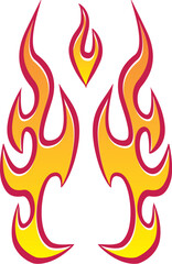 Vector Flames for Hot Rods