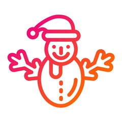 Snowman Vector Icon Design Illustration