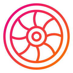 Obraz premium Lens Vector Icon Design Illustration