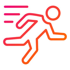 Sport run Vector Icon Design Illustration