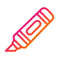 Highlighter Vector Icon Design Illustration