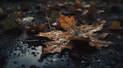 Drenched in Autumn's Splendor: Witness the Breathtaking Beauty of Rainy Day Foliage!