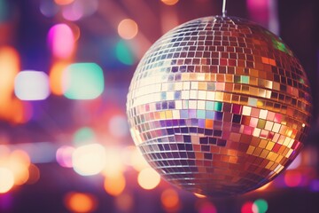 Disco Ball in a Nightclub - obrazy, fototapety, plakaty