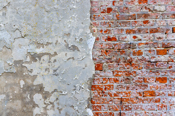 old brick wall texture with cracks