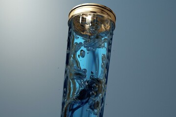 tube with liquid. Generative AI