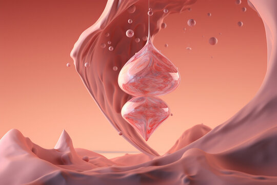 beautiful fertility concept in 3d rendering