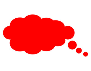 red speech bubble