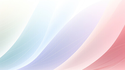 Delicate Pastel Lines on White Background