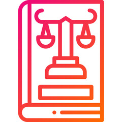 Company Law Vector Icon Design Illustration