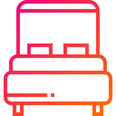 Bed Vector Icon Design Illustration