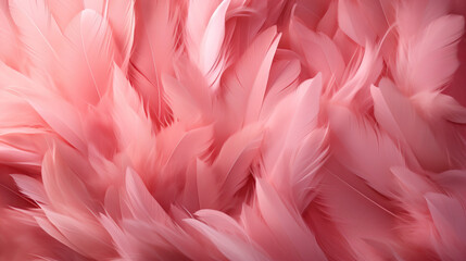 Fototapeta na wymiar pink flamingo feathers ai generated