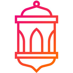 Lantern Vector Icon Design Illustration