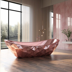 A fairy-tale bathtub inspired by pink diamonds