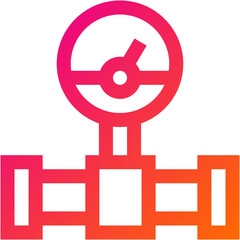 Fuel Gauge Vector Icon Design Illustration