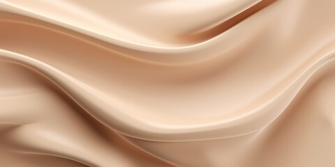 Generative AI, nude beige color background, flowing cream liquid
