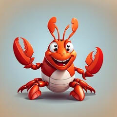 Lobster illustration Ai Generative