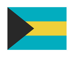 flag of bahamas on transparent background