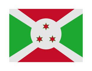 flag of burundi on transparent background