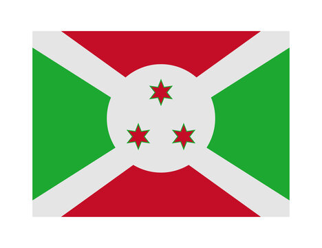 flag of burundi on transparent background