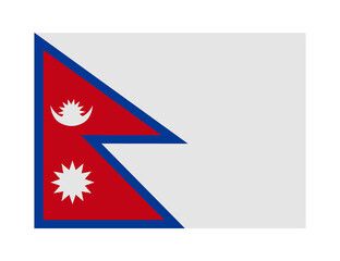 Obraz premium flag of nepal on transparent background