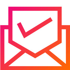 Verified Email Vector Icon Design Illustration