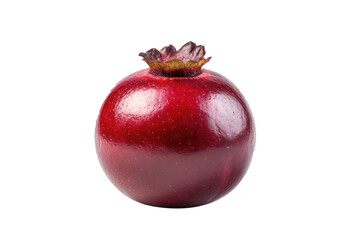 Ripe Pomegranate fruit isolated on transparent background, ripe tropical natural fruit concept, Healthy food with high of vitamin and minerals. Freshness of juicy fruit.