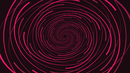 Fototapeta na wymiar Abstract spiral pink line round background. This minimalist design line symbol style background can be used as a banner. 
