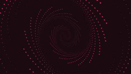 Abstract spiral pink line round background. This minimalist design line symbol style background can be used as a banner. 