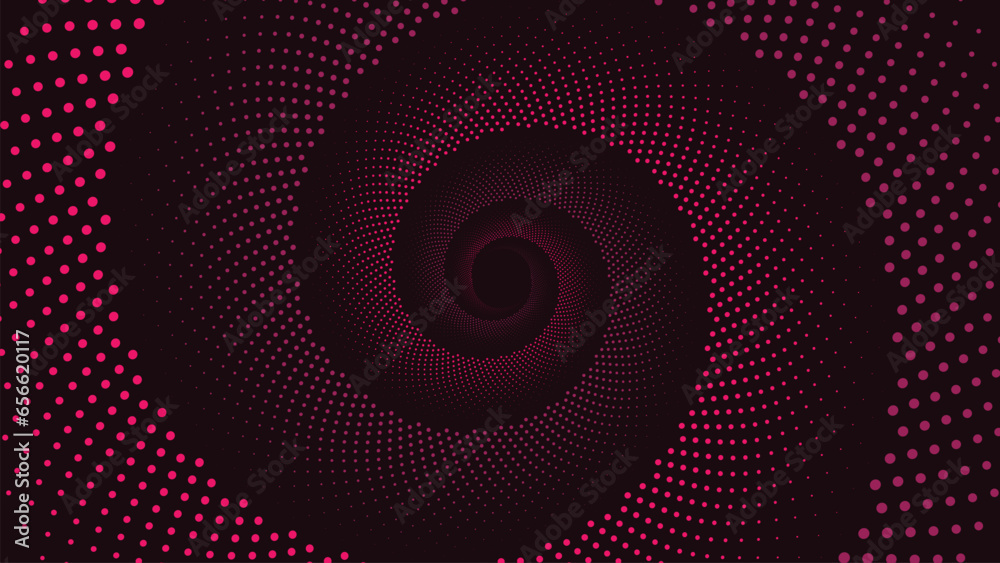 Wall mural abstract spiral pink line round background. this minimalist design line symbol style background can 