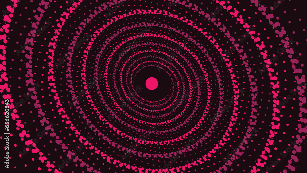 Wall mural abstract spiral pink line round background. this minimalist design line symbol style background can 