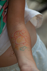 Baby picture tatto ink