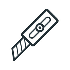 Stationery Knife Icon Vector On Trendy Design