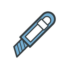 Stationery Knife Icon Vector On Trendy Design