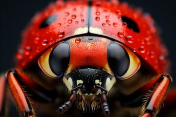 Close-up, macro of ladybug