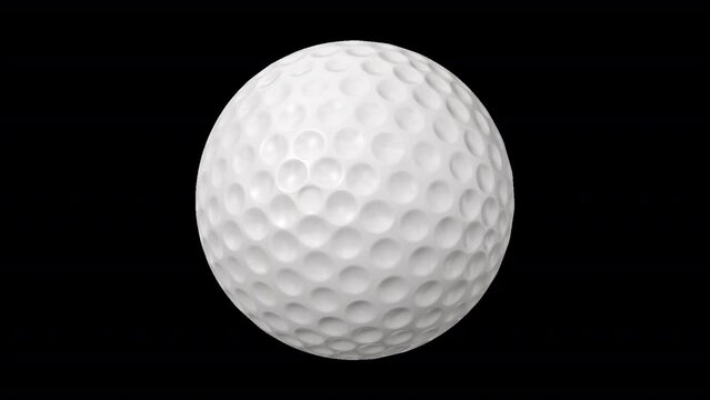 Medium size Golf Ball with transparent (alpha) background