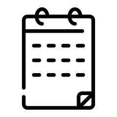 calendar line icon