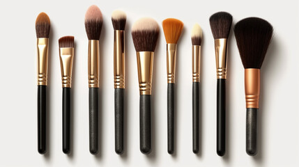 A set of densely packed makeup brushes UHD wallpaper Stock Photographic Image