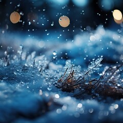 Snow flakes scatter on the ground, sparkling white shiny snow beautifully for backgrounds, blogs, websites, designs, celebrations, winter and snow. Generative Ai Image