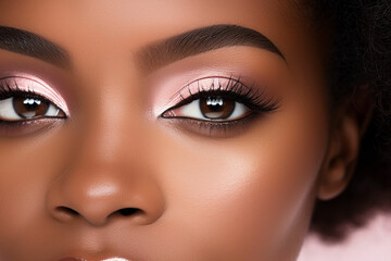 Naklejka premium macro close up cosmatic beauty potrait