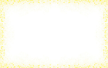 gold stary sparkles shiny dots powder frame border shape element PNG