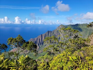 Kauai Hawaii Coastal Landscape Ocean View