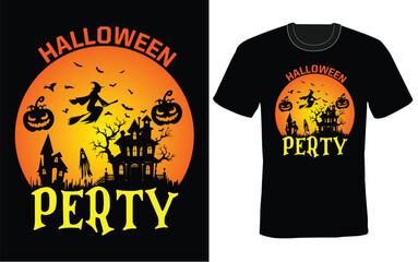 Halloween party  t shirt design 