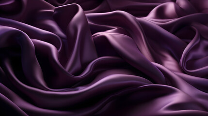 Fototapeta premium Abstract purple satin background. 3d render, for product presentation, product display, banner background