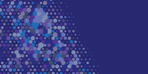 Obraz premium Geometric Multi size Hexagon with multi Color Background