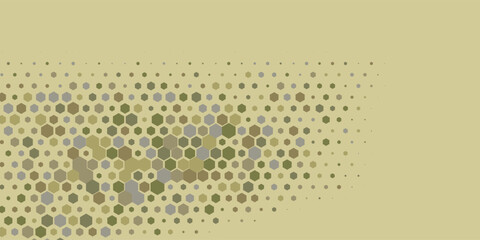 Geometric Multi size Hexagon with multi Color Background