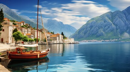The ancient city of Kotor located in Montenegro., October 2023