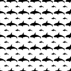 Aquatic Animals Pattern in Minimalistic Design